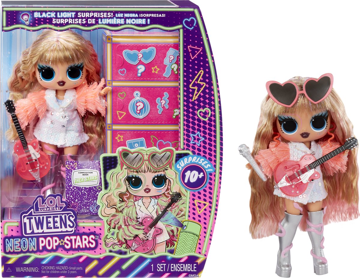 L.O.L. Surprise | Tweens Neon Popsterren | Popster met accessoires