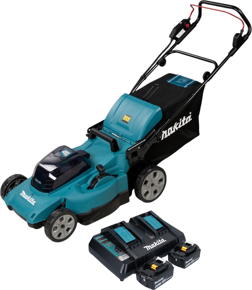 Makita | Accu-grasmaaier | 48V Li-ion-accu met dubbele batterij