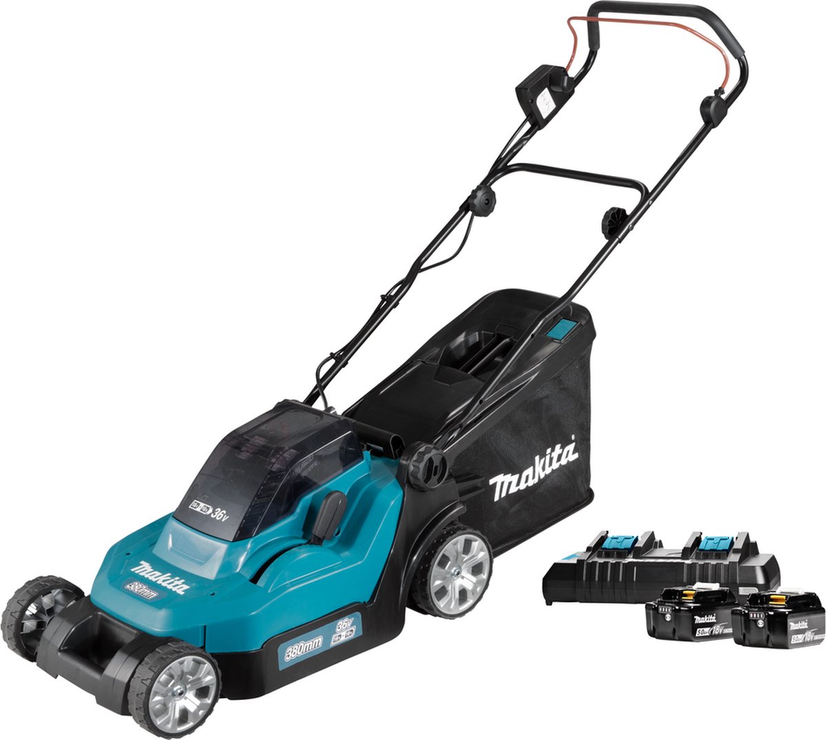 Makita | DLM382PT2 | Accu-grasmaaier met dubbele accu en 38 cm snijlengte