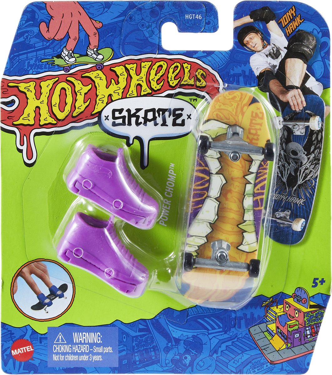 Hot Wheels vingerboard + schoen, assorti