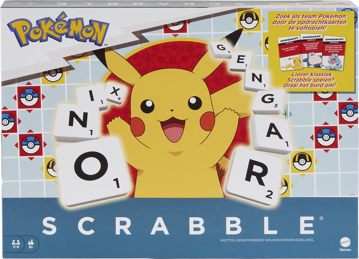 Scrabble | Pokémon-spel | Creatief woordspel met Pokémon-thema