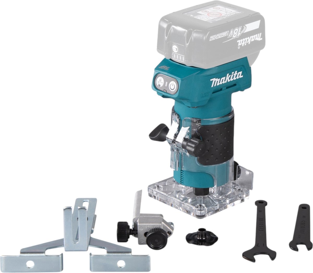 Makita | Accu Kantenfrees | 18V Li-ion | Inclusief adapter