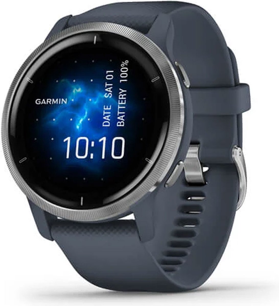 Garmin | Venu 2 | Granietblauw/Zilver