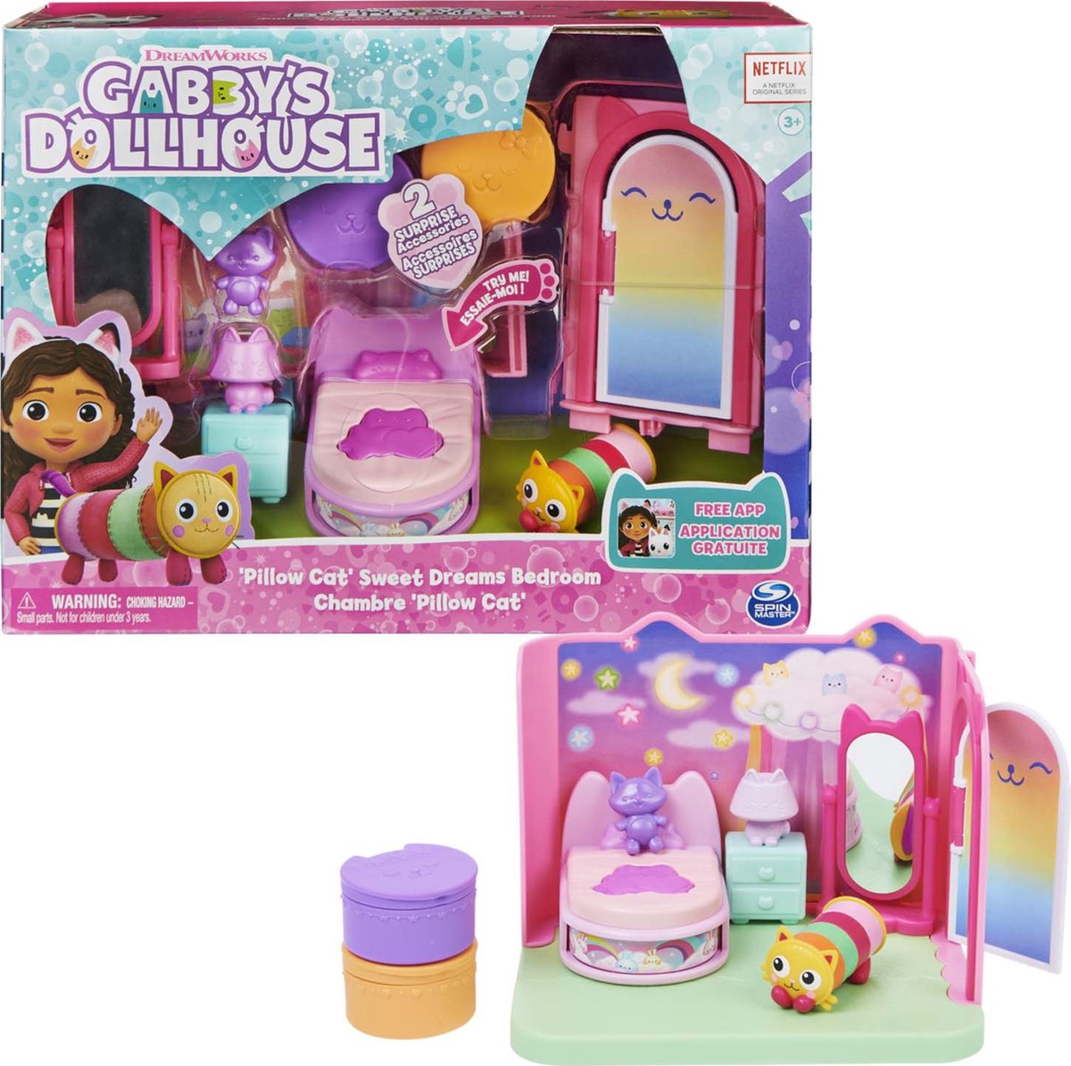 Gabby’s Dollhouse | Deluxe kamerkussen Katten slaapkamer | DreamWorks