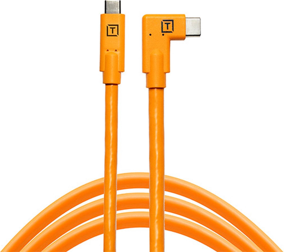 Tether Tools | TetherPro USB-C naar USB-C | Rechthoekige Hoek Oranje