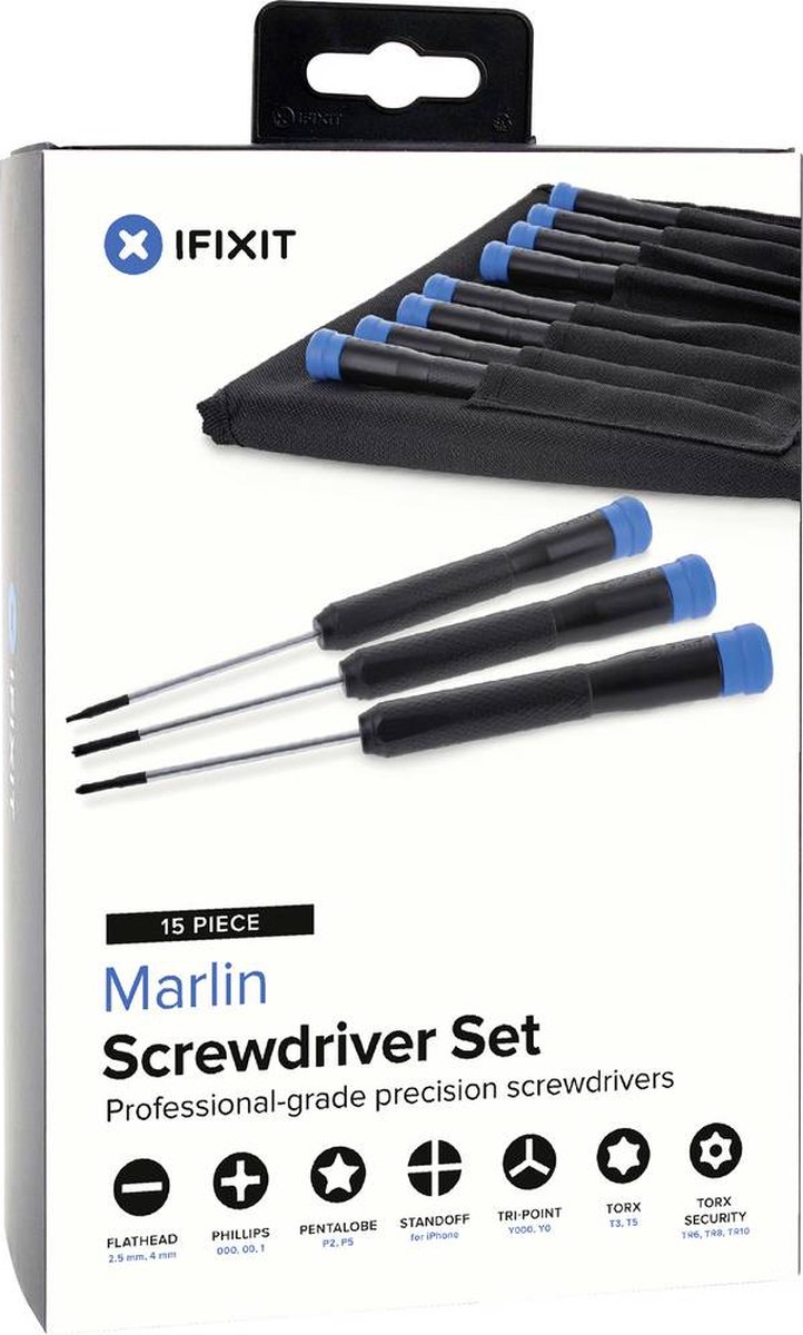 iFixit | Precisieschroevendraaiers | Set van 15