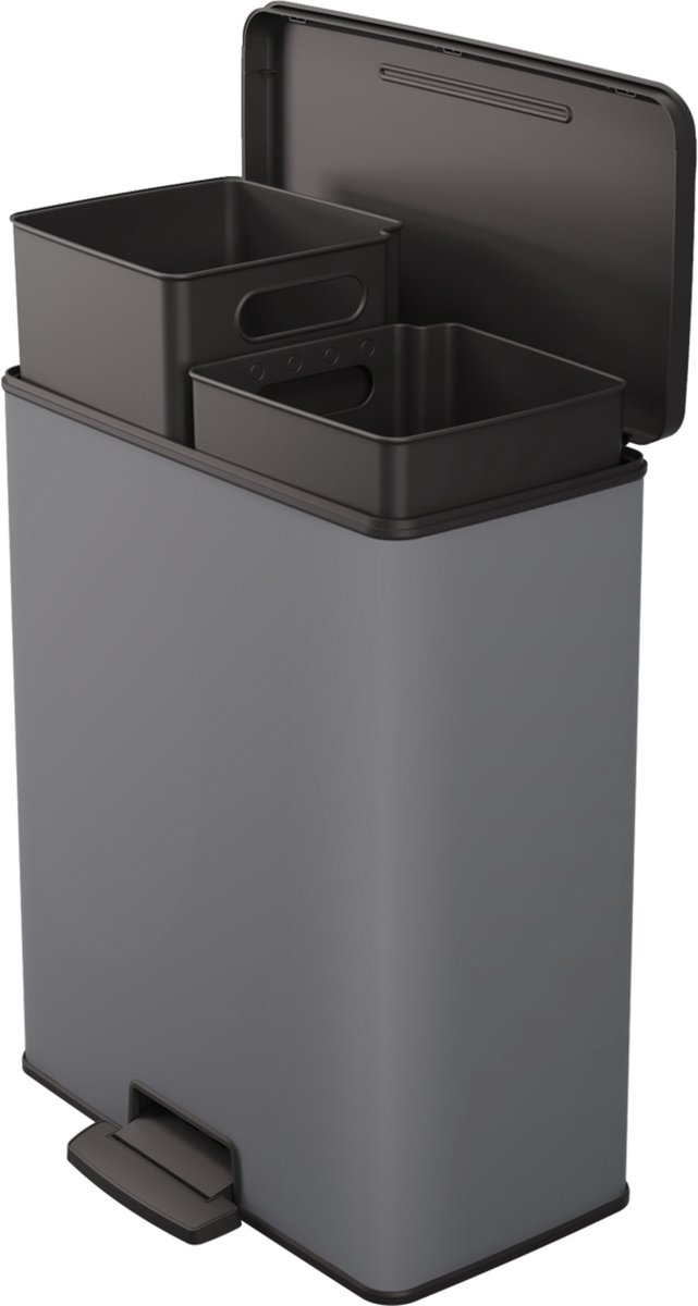 Curver | Pedaalemmer | 2 x 26 liter | Cool Grey