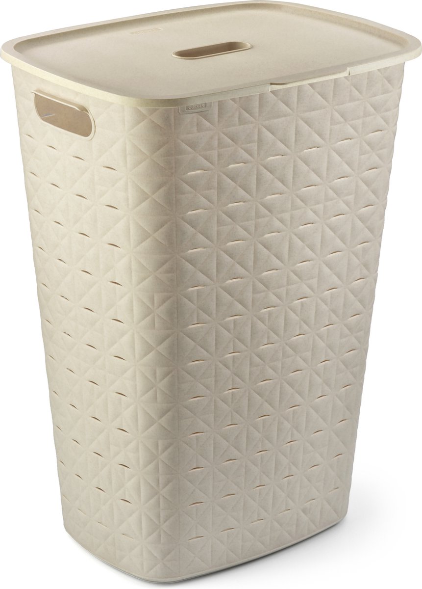 Curver | Wasmand met deksel | 56 L | krijtwit