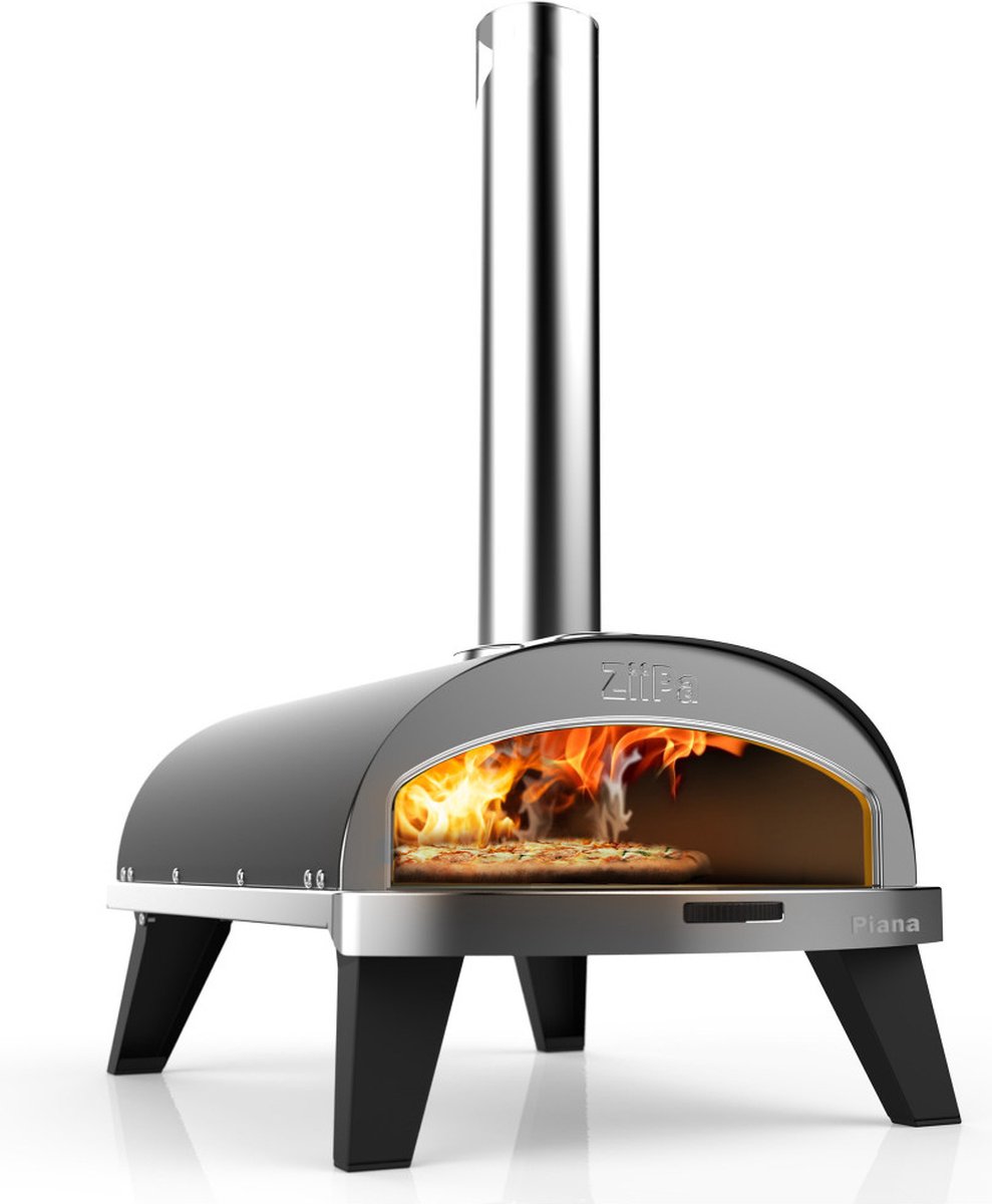 ZiiPa | Hout-Pizzaoven | Kleur Carbon