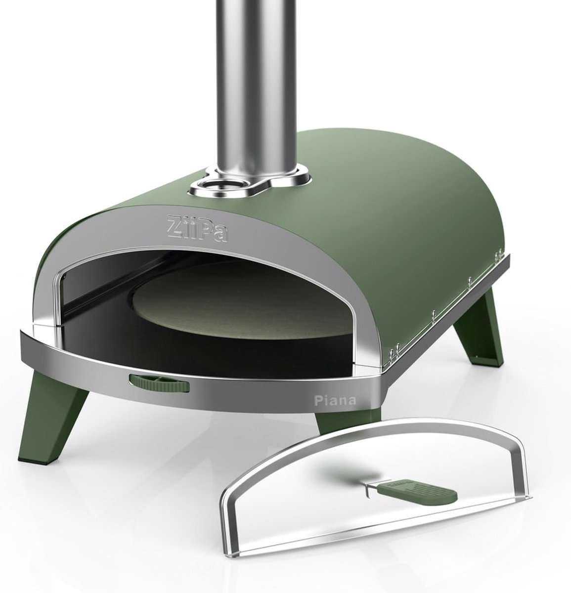 ZiiPa | Pizzaoven | Houtgestookt | Kleur Eucalyptus