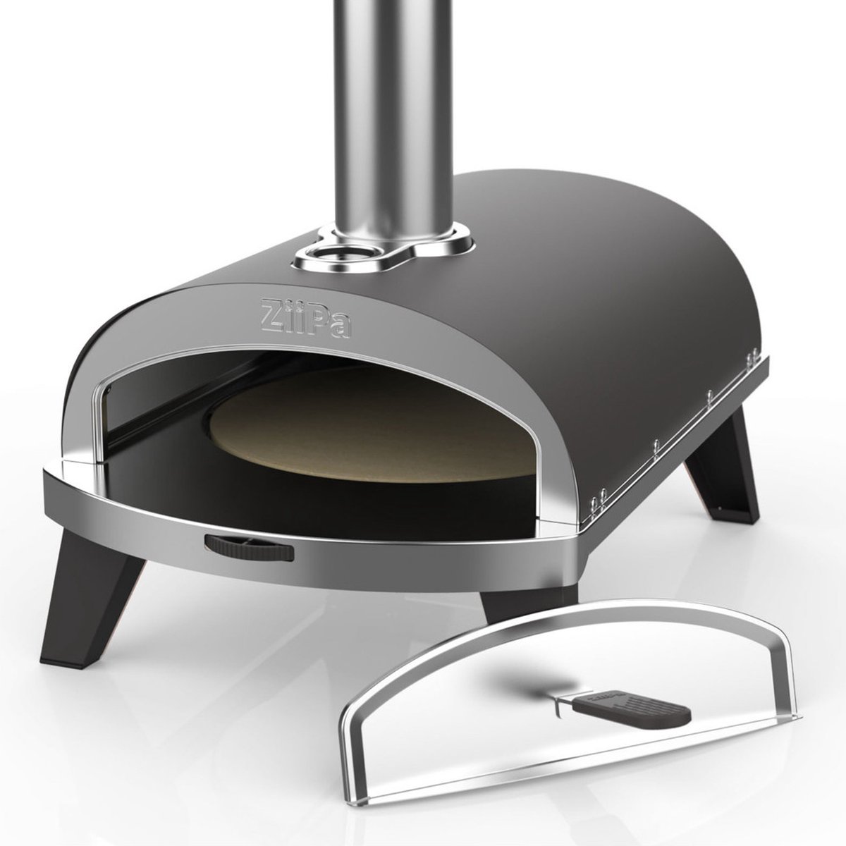 ZiiPa | Hout-Pizzaoven | Kleur Leisteen