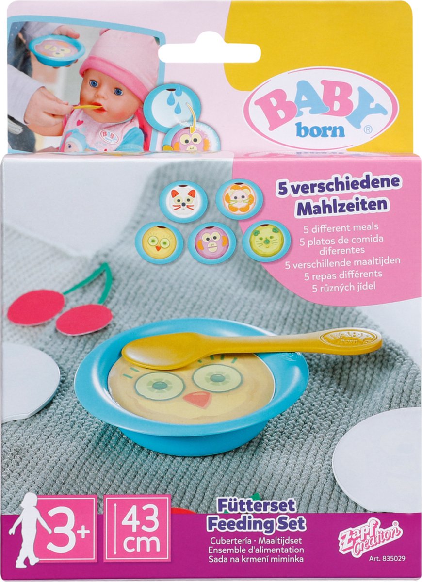 BABY born | Voedingsset | Inclusief accessoires om poppen te voeden