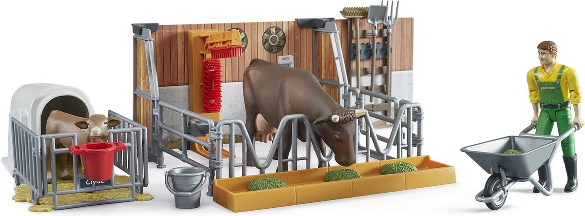Bruder | Koeienstal | Inclusief figuur