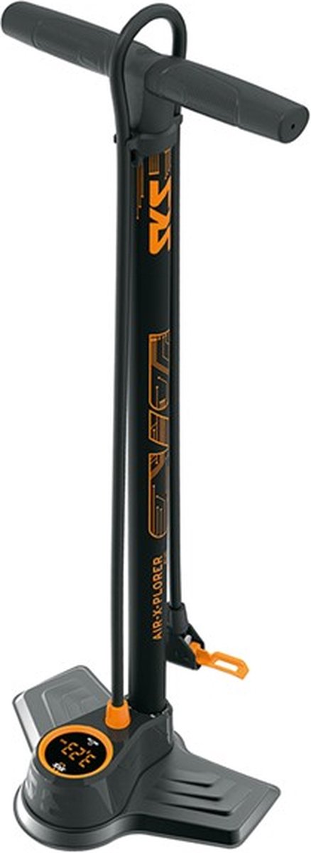 POMP SKS AIR X PLORER 10.0 | Voetpomp | Digitale Meting | Universeel | Zwart