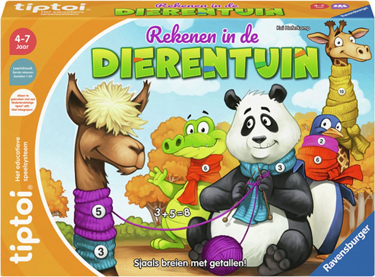 Ravensburger | Tiptoi Rekenen in de Dierentuin | Educatief Speelgoed