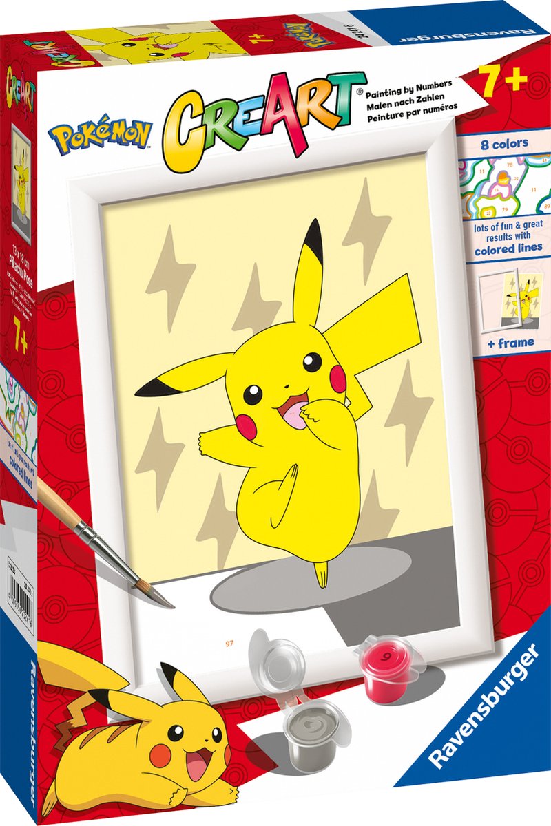 Ravensburger | Schilderen op Nummer | Pokémon Pikachu