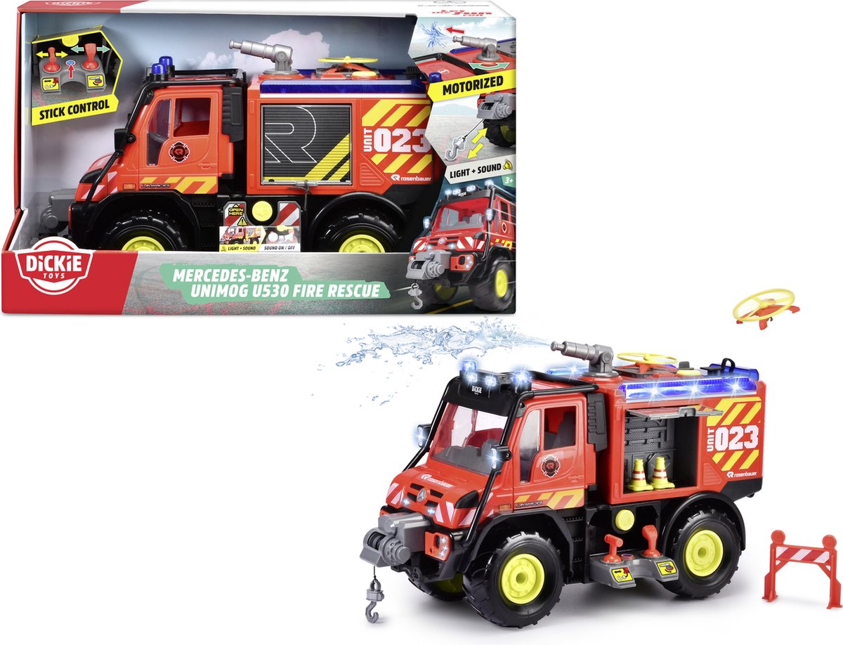 Dickie | Unimog U530 | Brandweer | Speelgoedauto