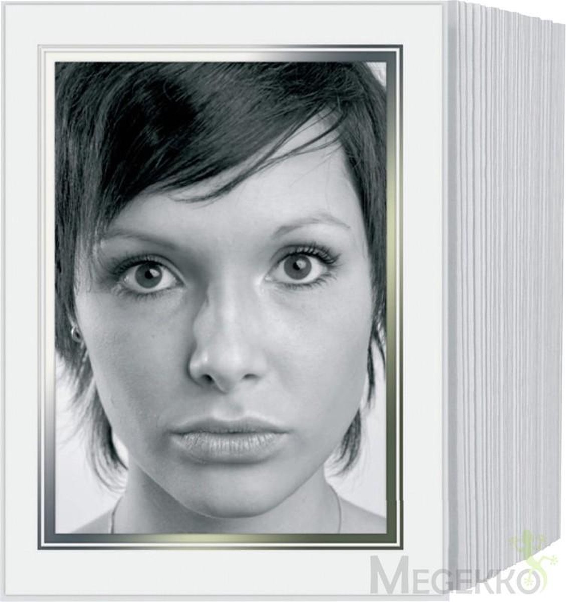 Daiber | Passepartout | 13x18 cm | Wit met Zilver