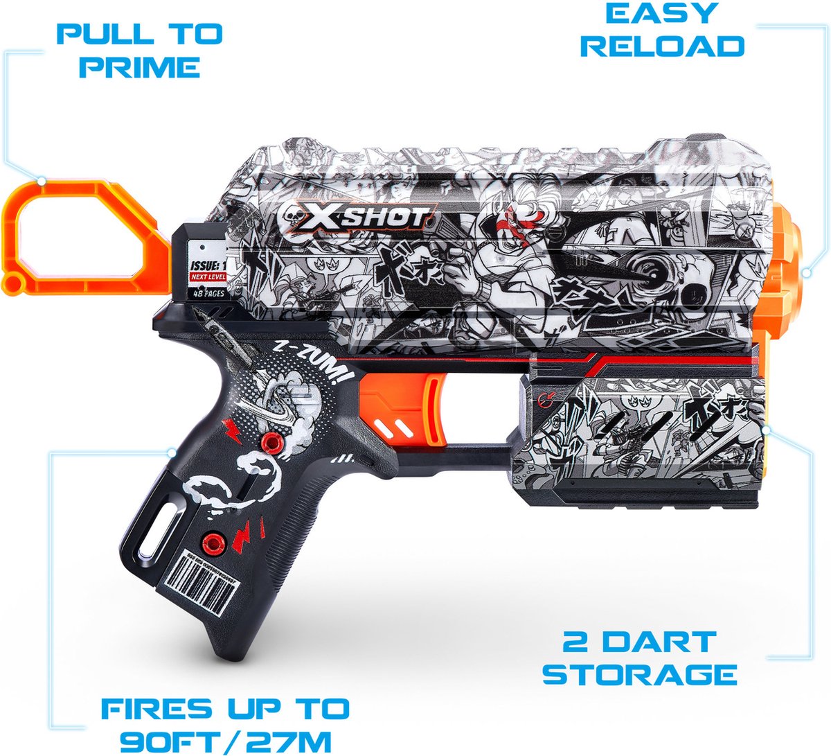 Zuru | X-Shot Skins Flux | Met 8 darts