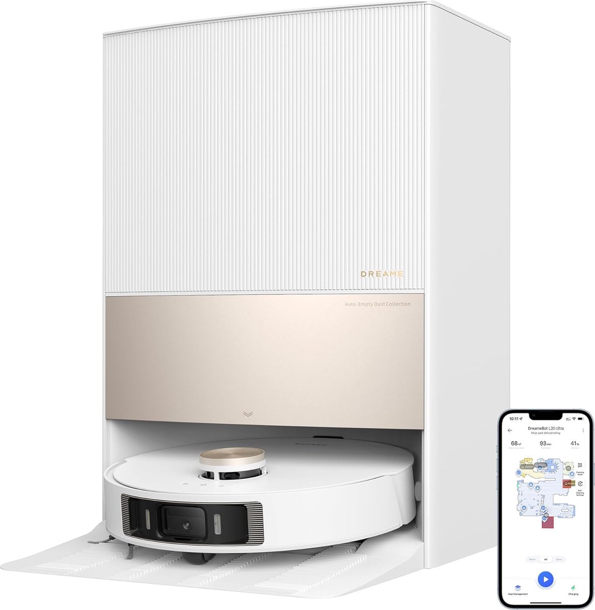 Dreame L20 Ultra | Wit | Automatische stofzuiger