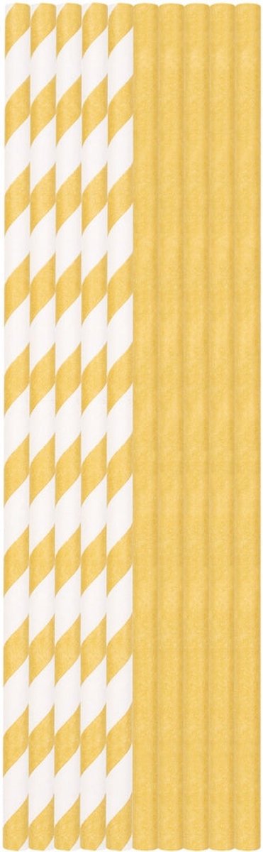Rietjes | Papier | Gold 25 Stuks