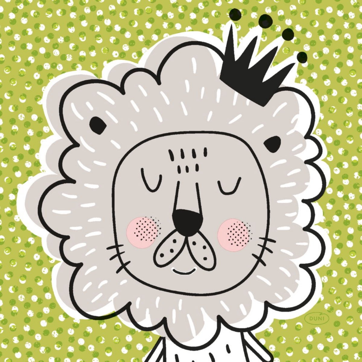 Servetten Playful Lion King | 33x33 cm
