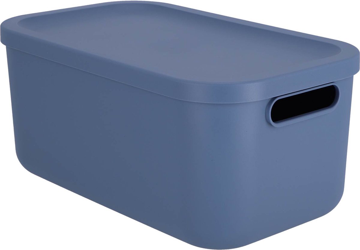 Albula Light | Opbergbox | 12 L | Blauw - Decoratie