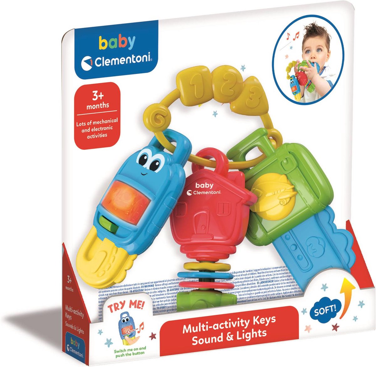 Clementoni | Baby Sleutels | Elektronisch babyspeelgoed