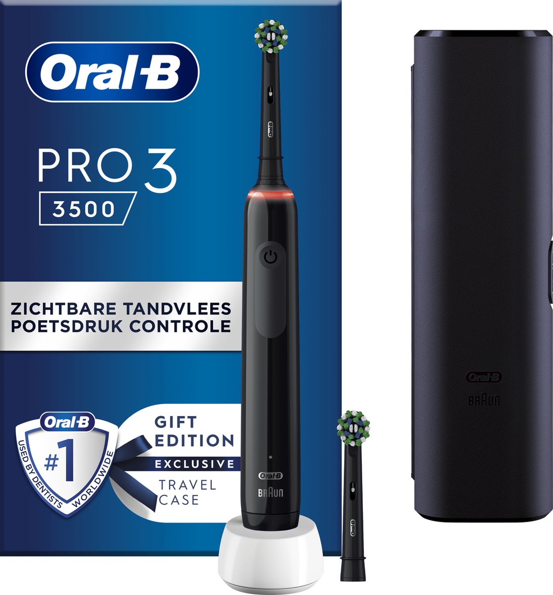 Oral-B | Elektrische Tandenborstel | PRO 3 3500 Black Edition