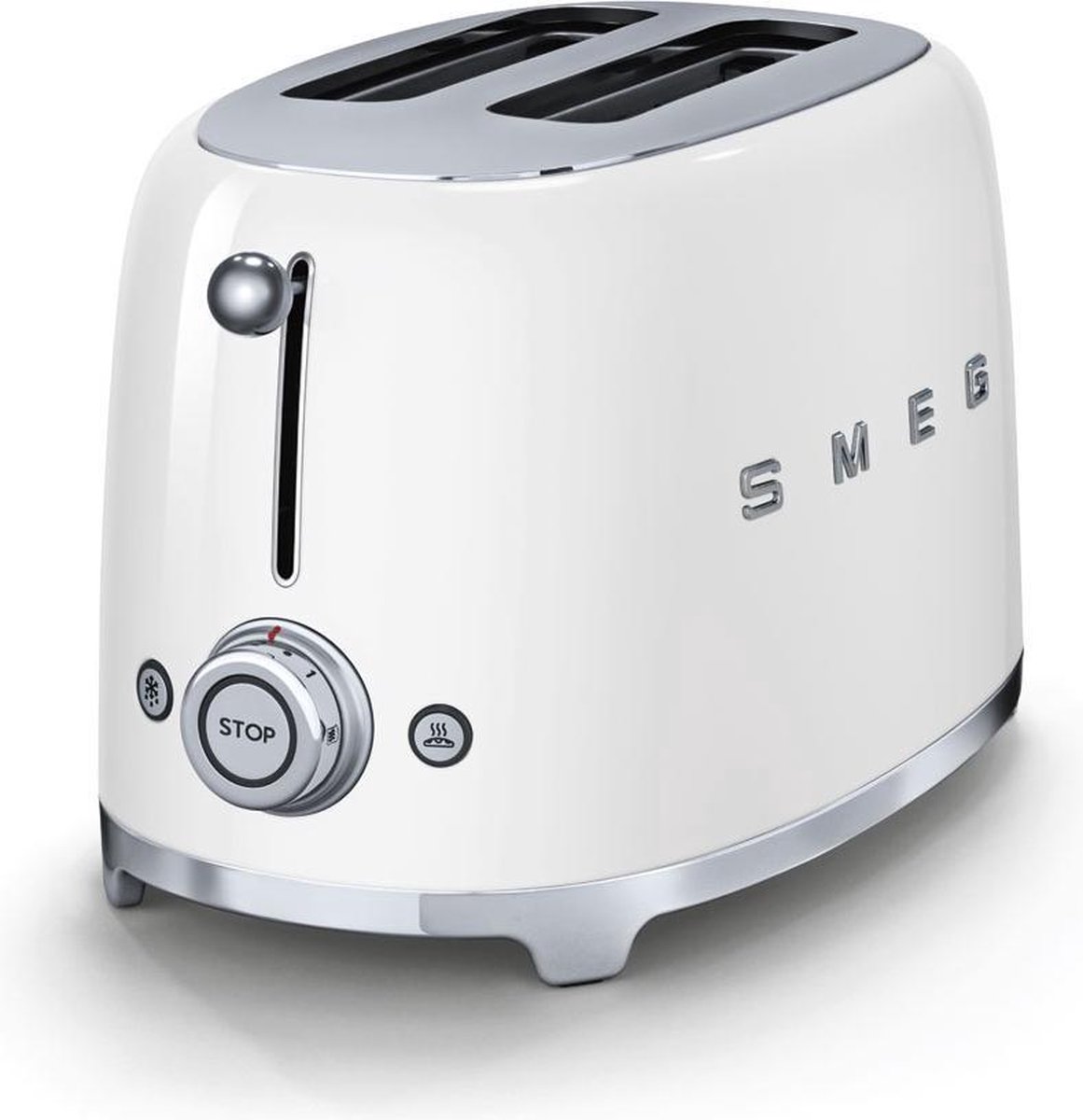 SMEG | Toaster | Wit | 2 Sneden | Retro Ontwerp