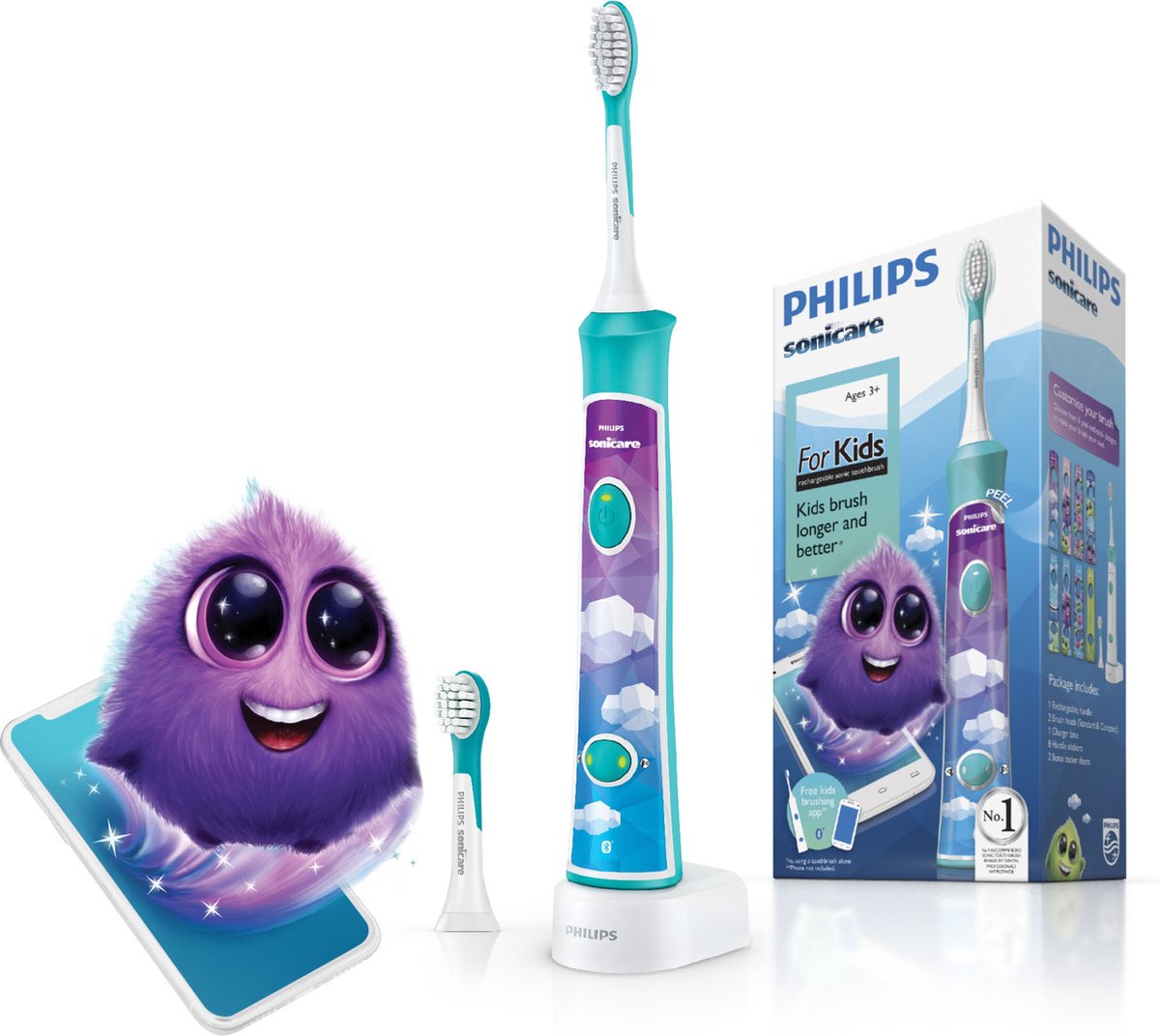 Philips Sonicare for Kids elektrische tandenborstel met Bluetooth-verbinding