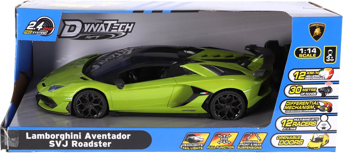 Lamborghini | Radiografisch Bestuurbare Auto | 114 | Neon Groen | Aventador