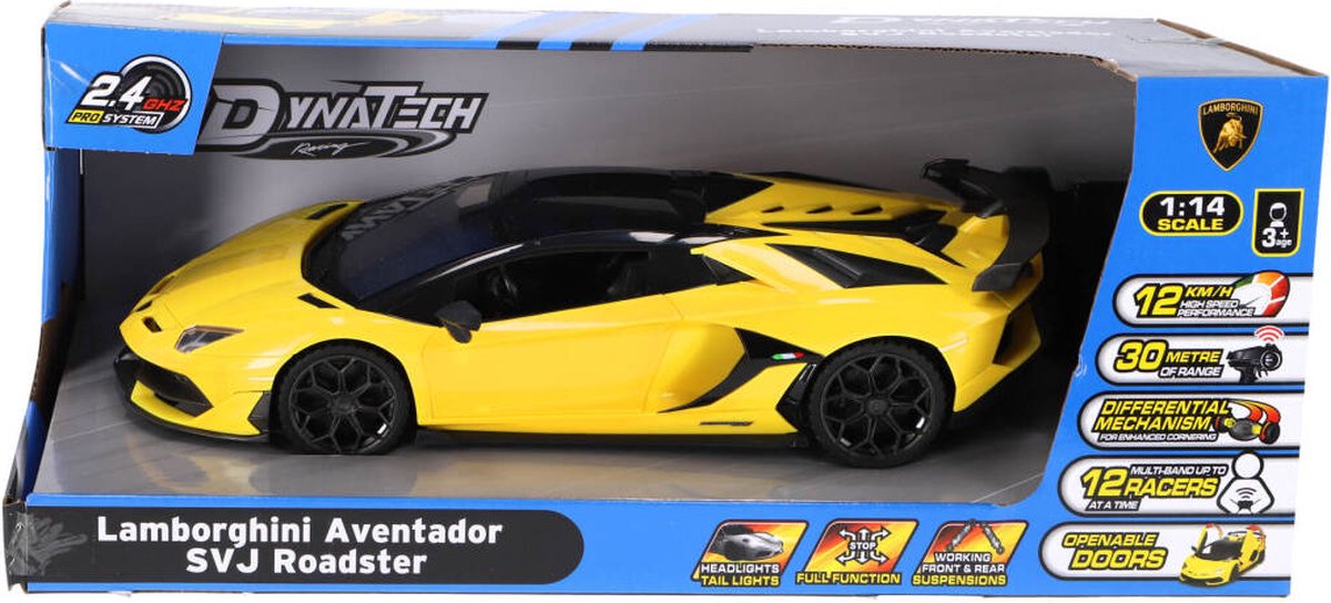 Radiografisch bestuurbare Lamborghini-auto 1:14 – geel