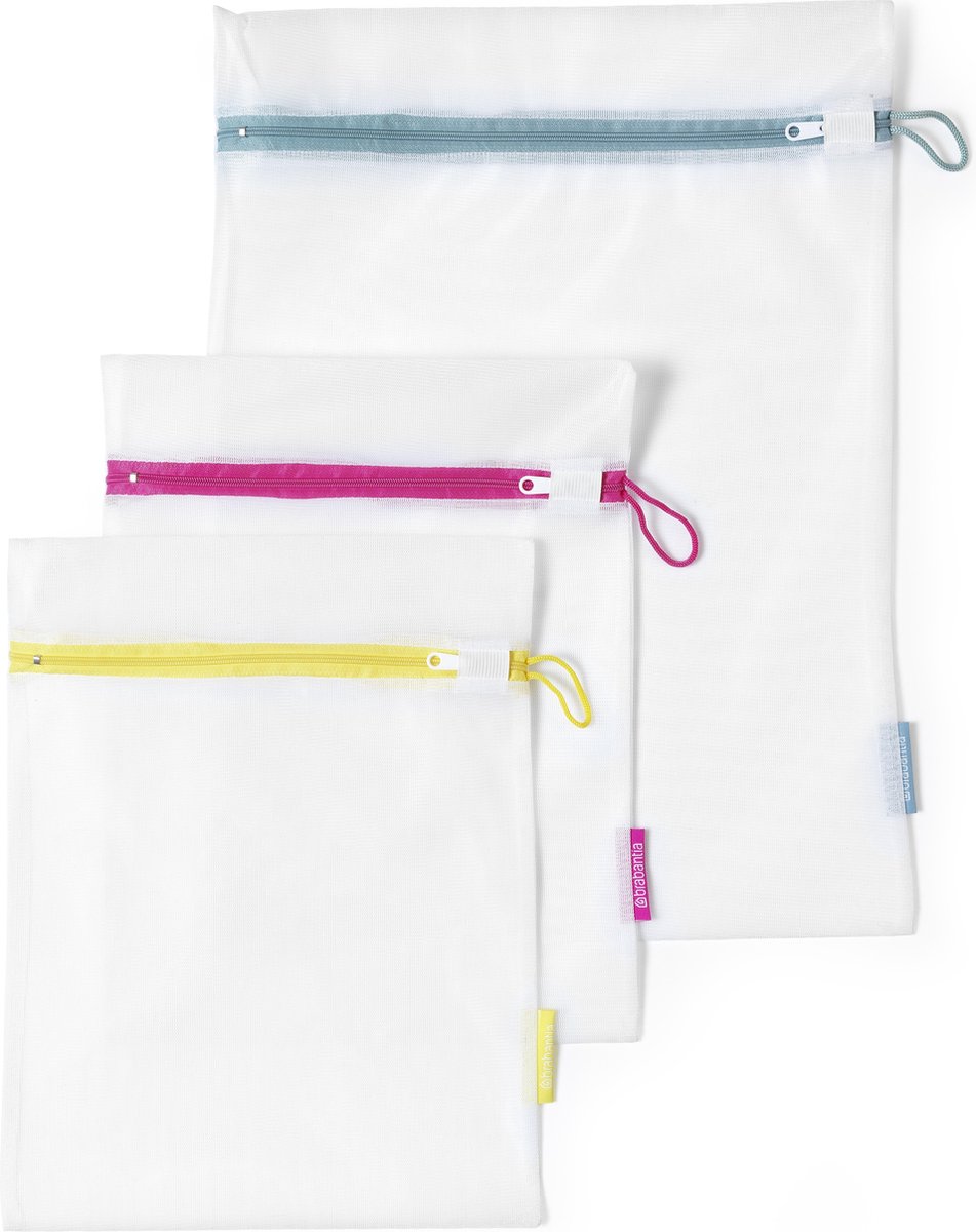 Brabantia waszakjes (3-delig), in twee maten, wit (1015388)