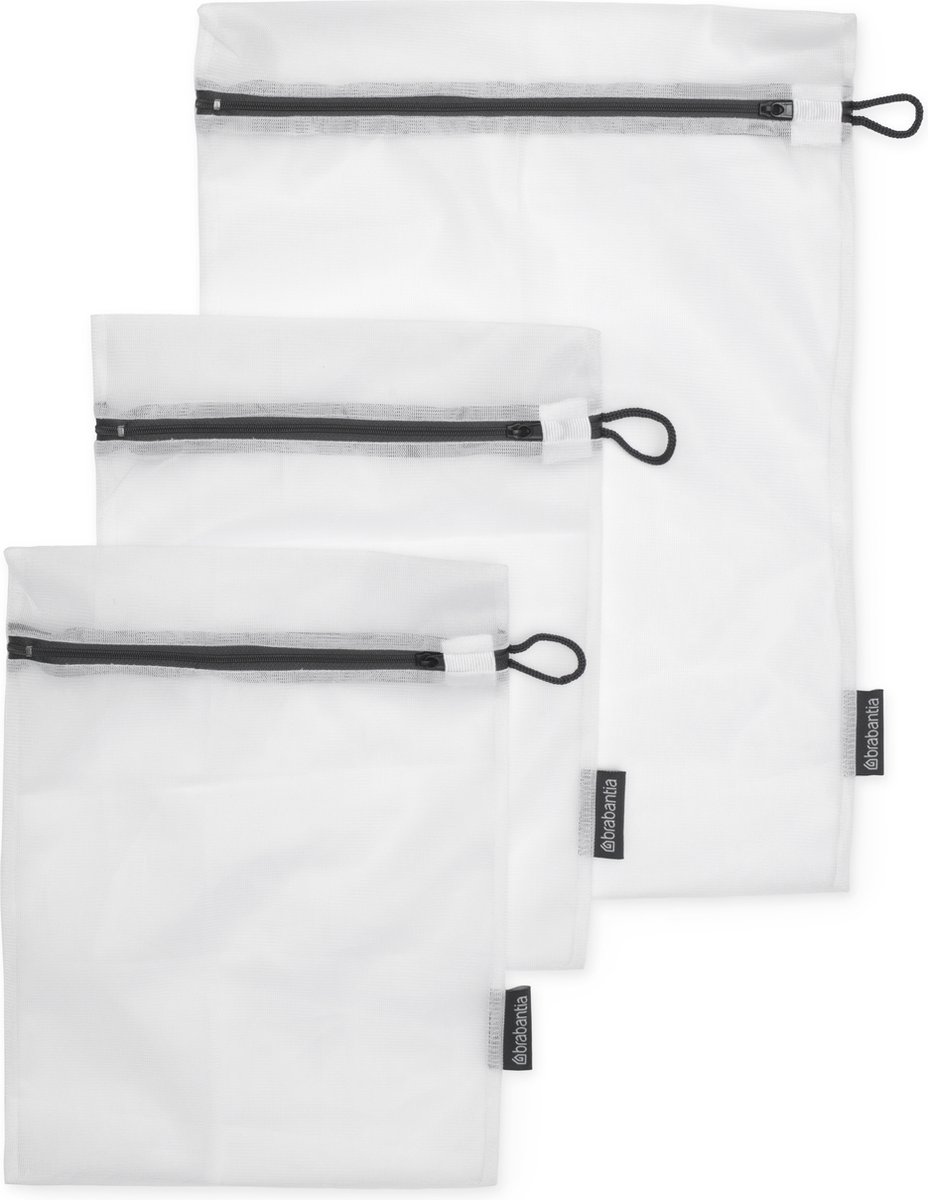Brabantia Waszakjes – set van 3 in twee maten – wit