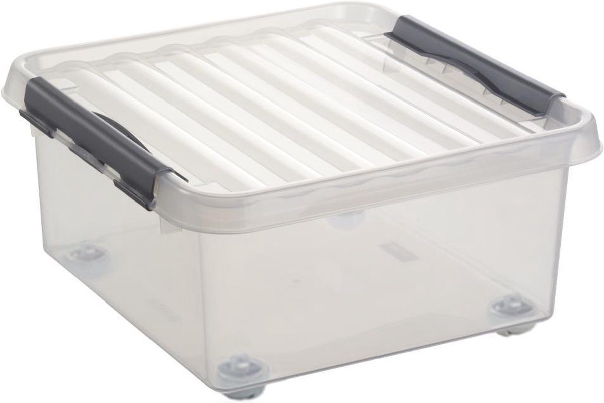 Q-line | Rollerbox | 18L | Transparant Metaal