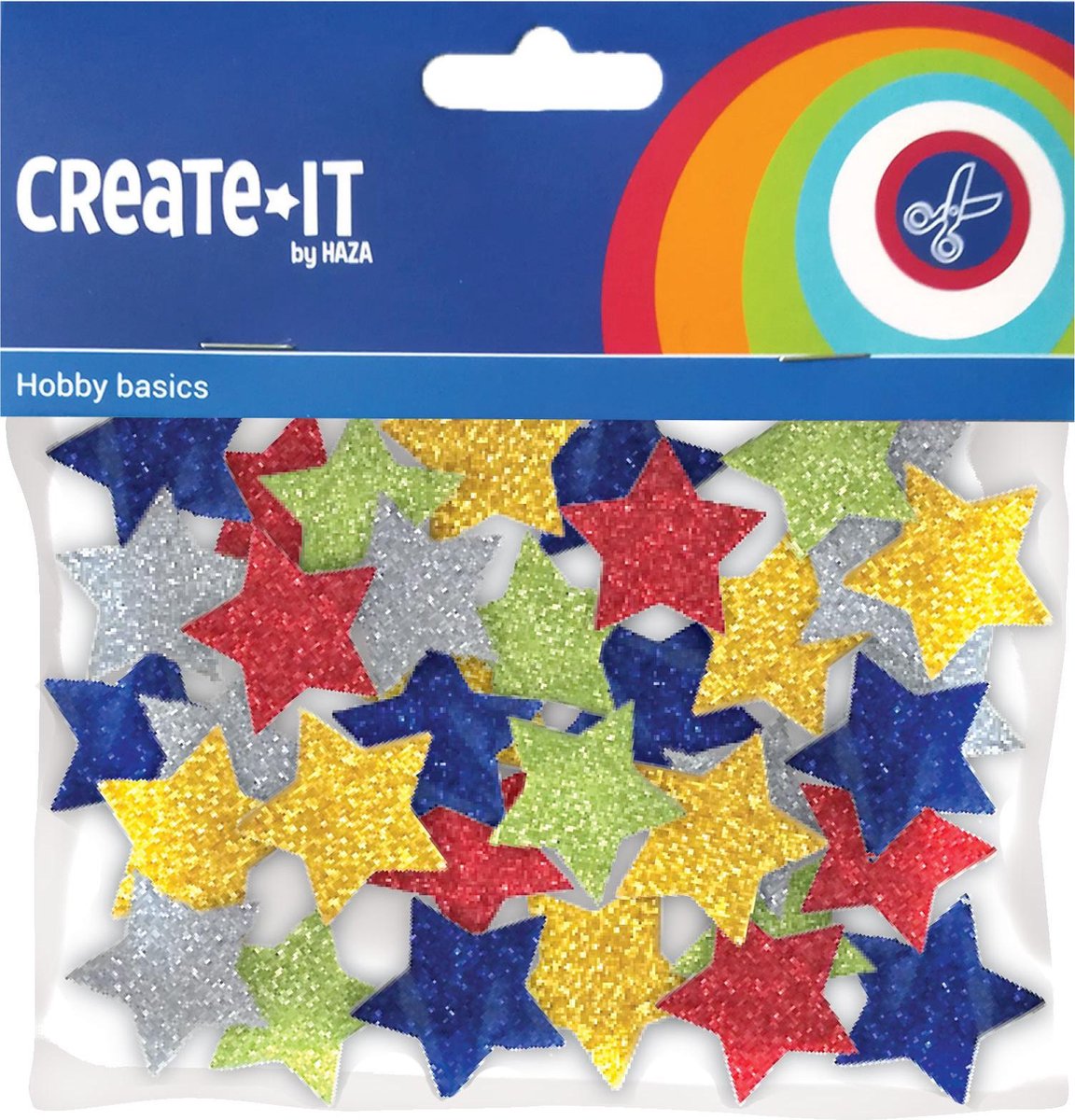 Creat-It | Foam Sterrenmix Glitter | 54 Stuks