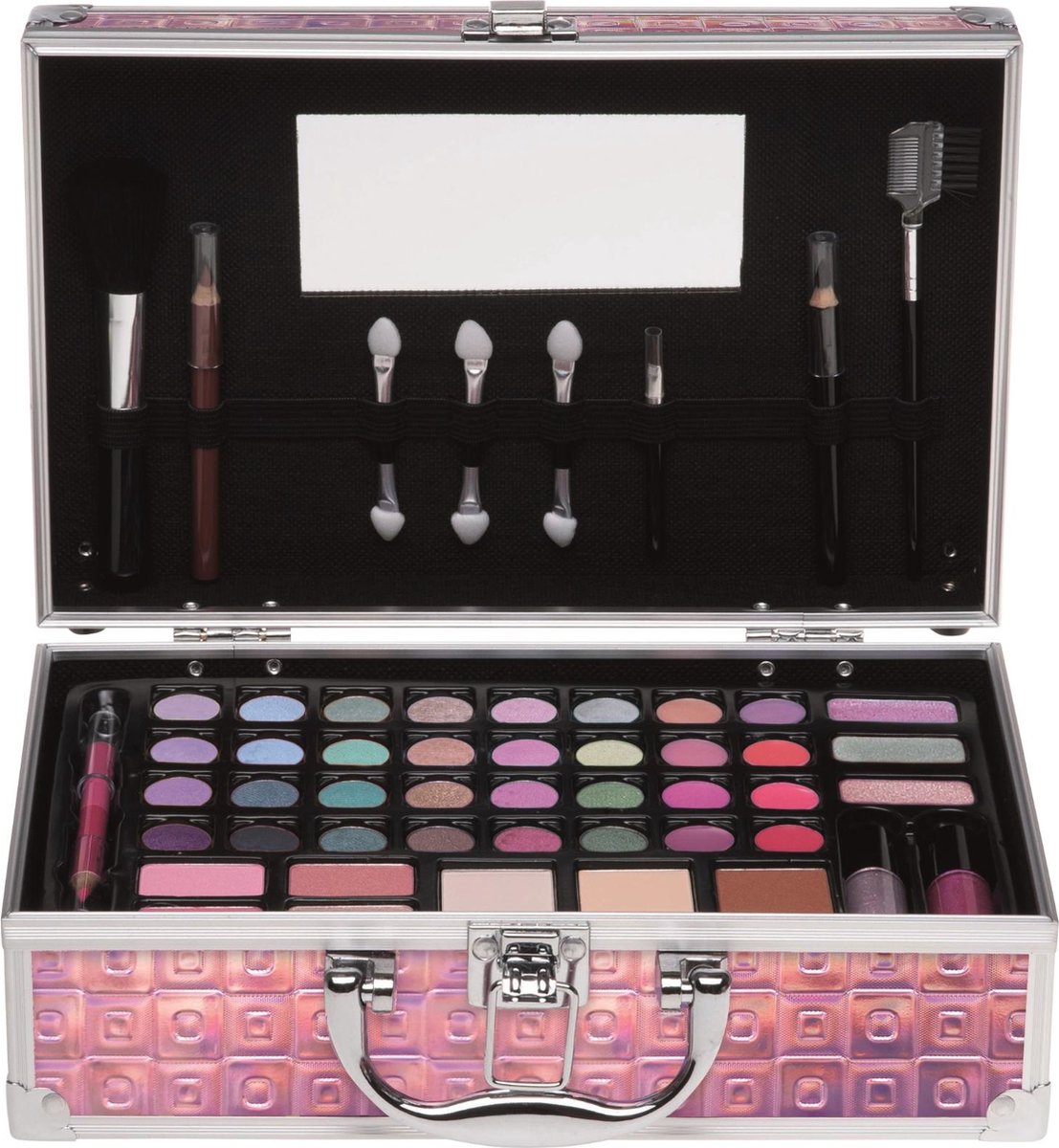Casuelle | Make Up Koffer | Holografisch | Roze