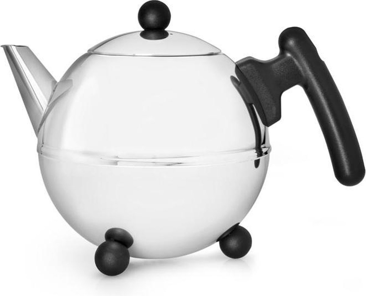 Bredemeijer | Theepot | 0,75 L | RVS/zwart