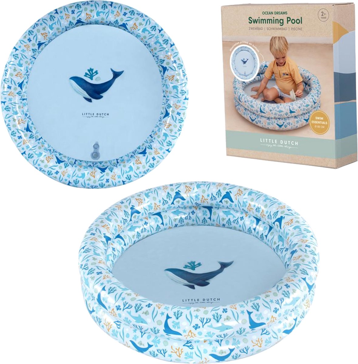 Little Dutch | Zwembad | Ocean Dreams Blauw 80cm
