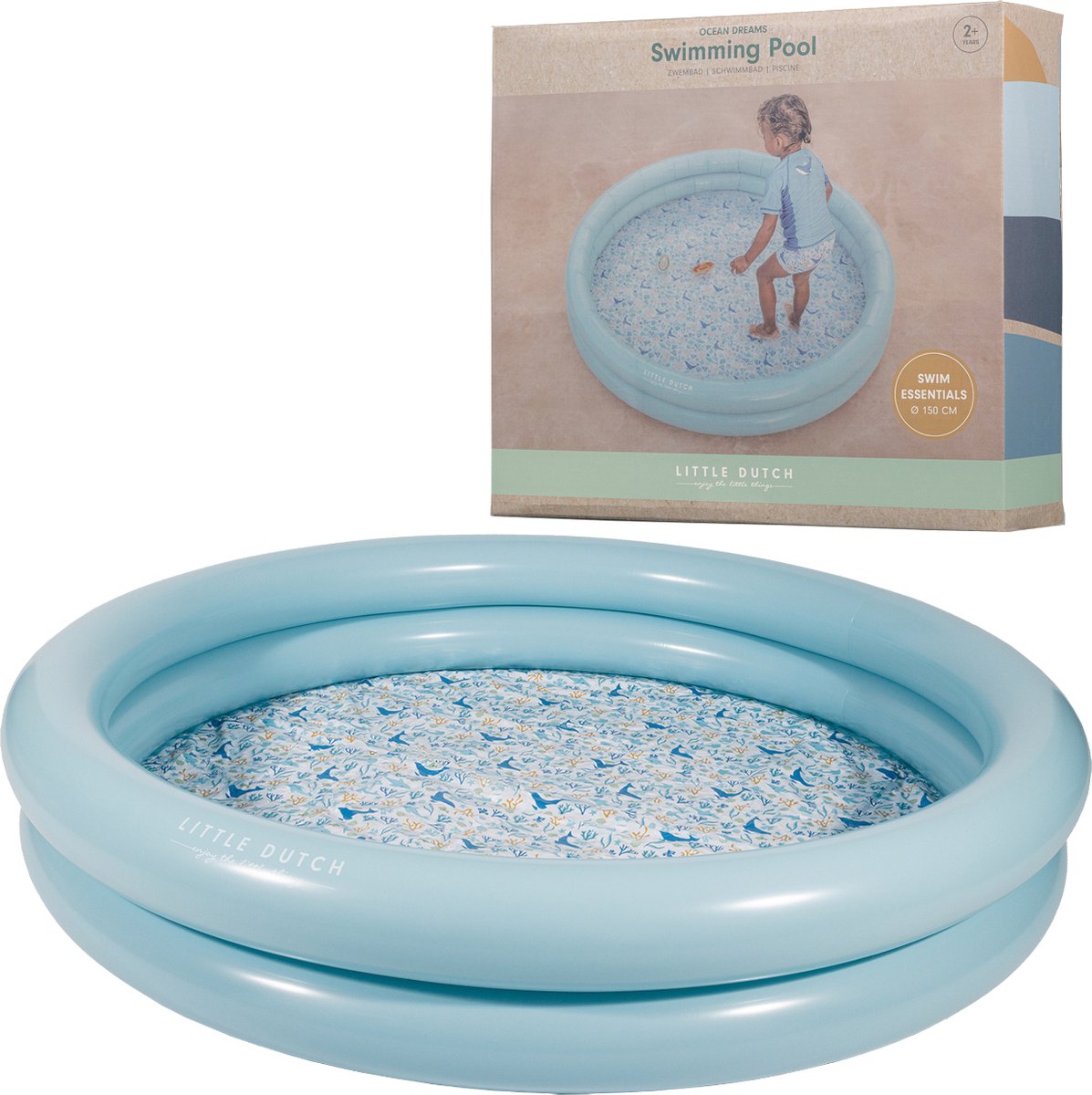 Little Dutch | Zwembad Ocean Dreams | Blauw 150cm