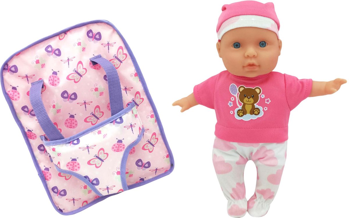 Mother Love | Babypop | 26 cm met rugzak