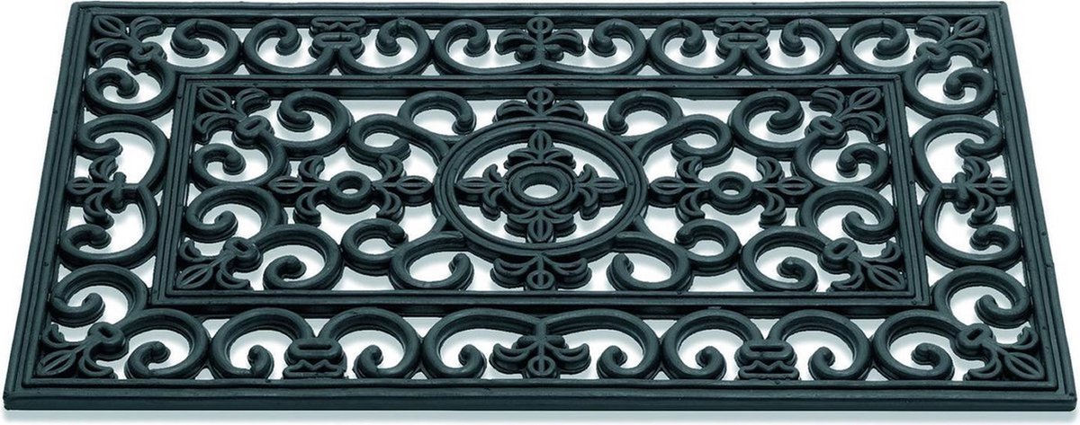 Antieke French Lilly deurmat | 45 x 75 cm | rubber