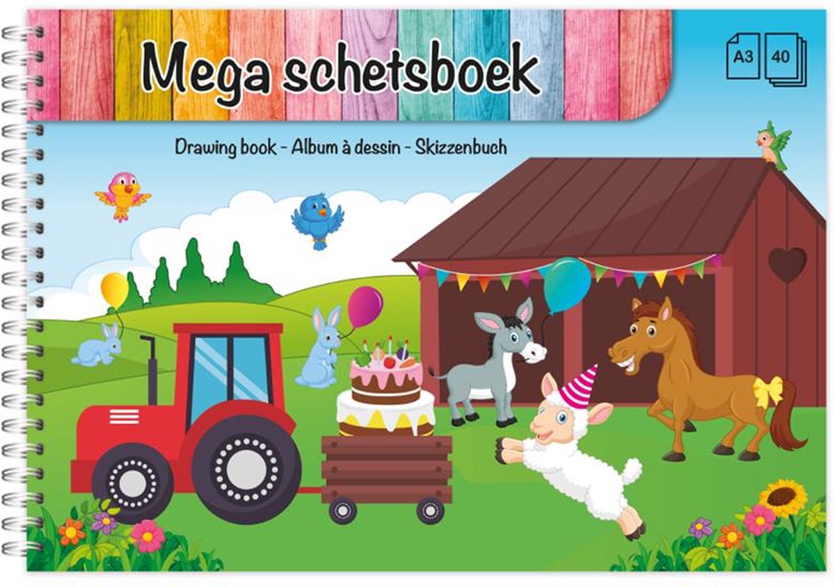 Schetsboek A3 Ringband 40 Vellen (6550410)