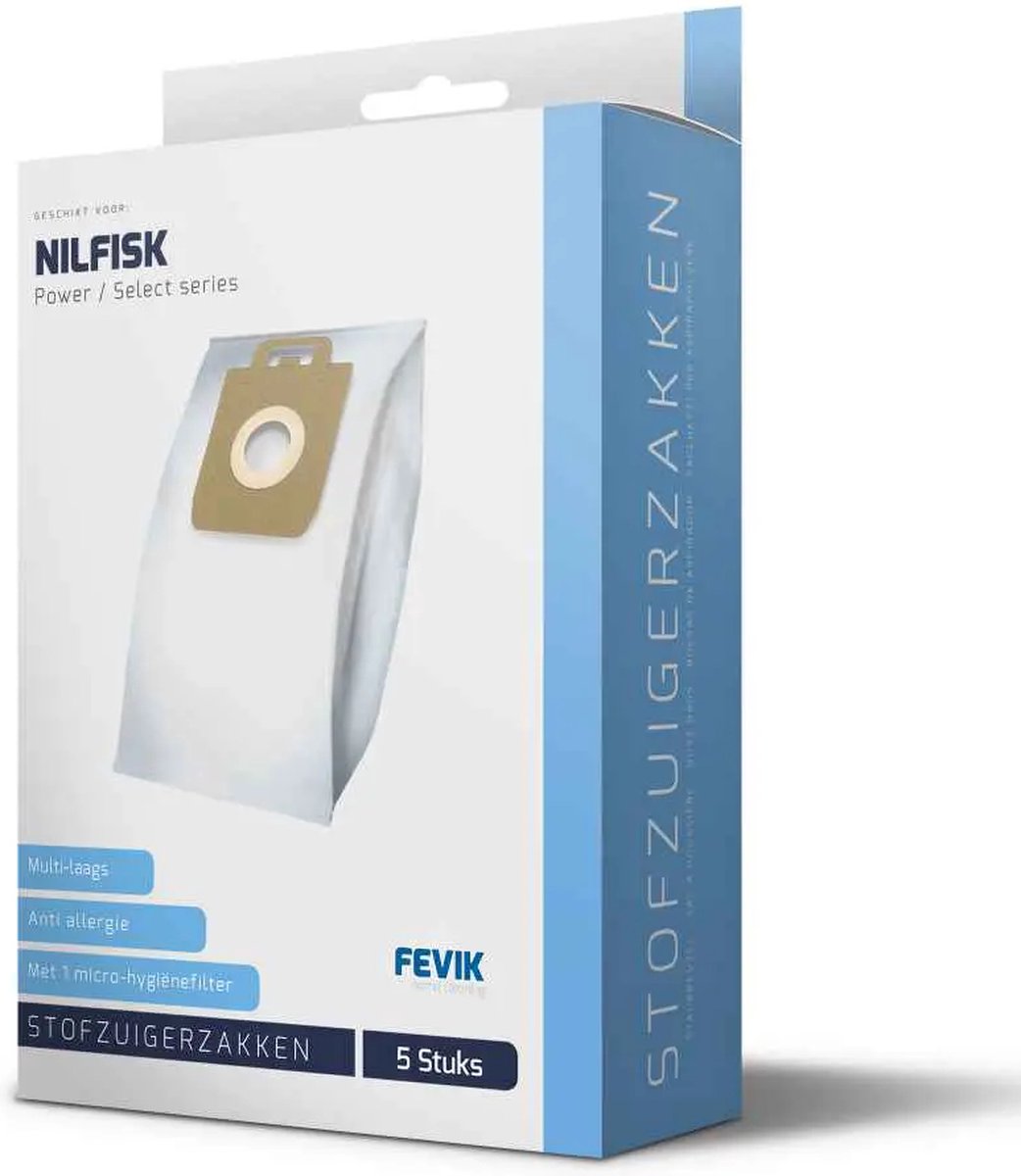 Nilfisk | Stofzuigerzakken | Power Select Series 3D - 5 Stuks