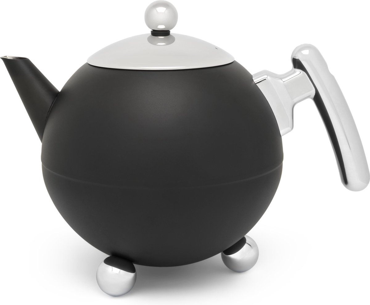 Bredemeijer | Theepot | 1,2 L | Mat Zwart / Chroom