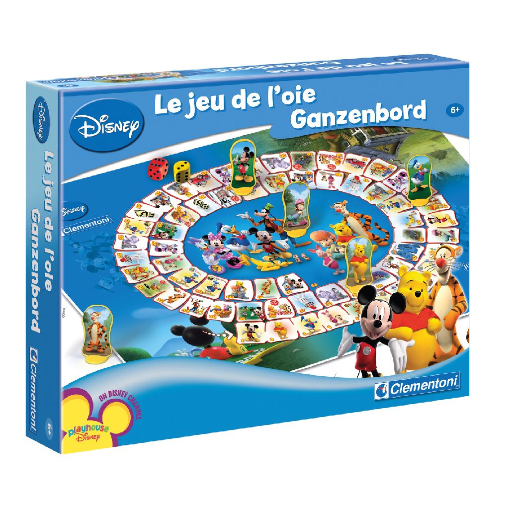 Clementoni | Disney Ganzenbord | Rijk geïllustreerde Disney-uitvoering