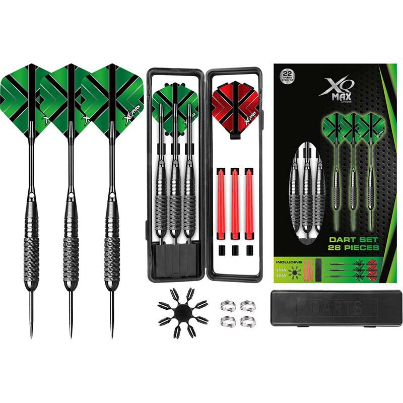 XQ Max | Dartset | 3x 22 gram Steeltip - 28-delige Set