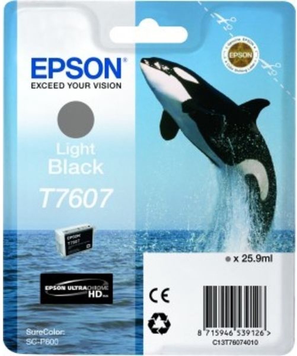 Epson | Inktpatroon | lichtzwart T7607 (857927)