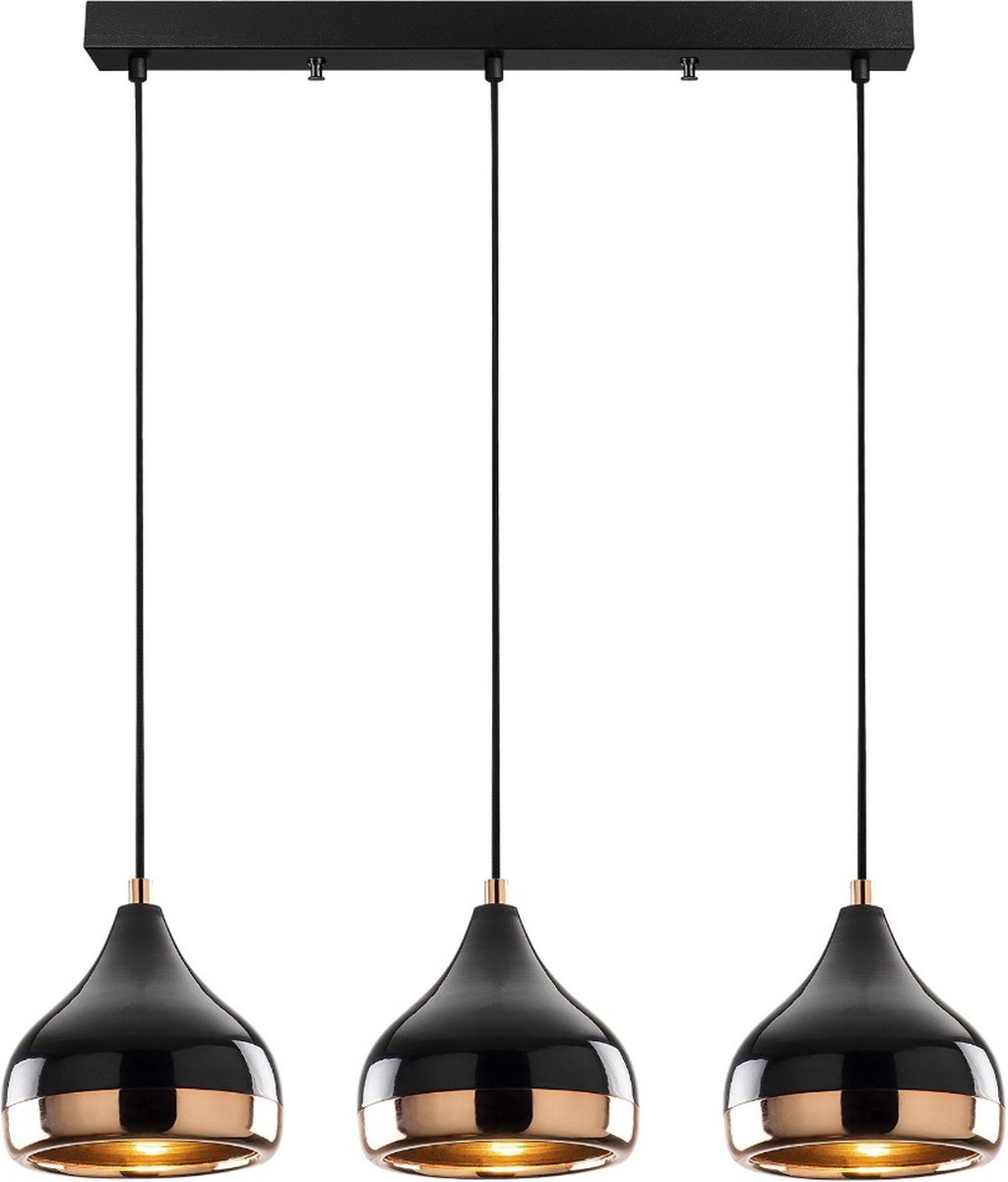 Asir | Kroonluchter | Zwart Koper - 67 x 17 x 111 cm